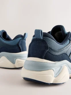 Bleu - Baskets à lacets