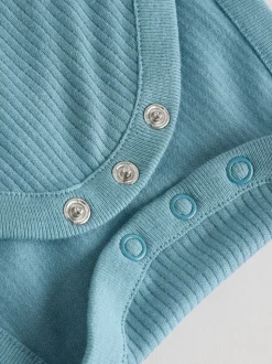 Bleu - Bébé Manches courtes Bodysuits 5 Pack