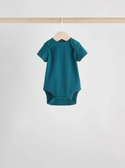 Bleu - Bébé Manches courtes Bodysuits 5 Pack