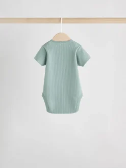 Bleu - Bébé Manches courtes Bodysuits 5 Pack