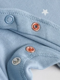 Bleu - Bébé Popper Sleepsuits Pack de 7 (0mois -2ans)