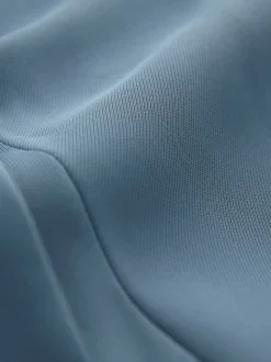 Bleu - Blazer décontracté à manches froncées