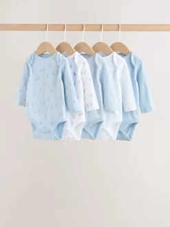 Bleu - Body ours bébé à manches longues