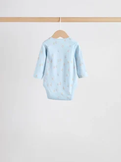 Bleu - Body ours bébé à manches longues