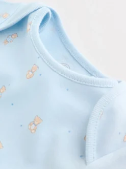 Bleu - Body ours bébé à manches courtes