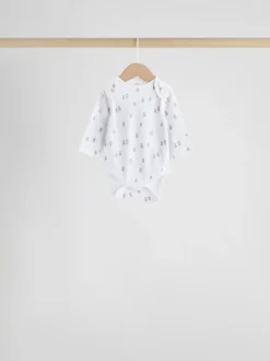 Bleu - Body ours bébé à manches longues