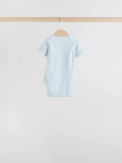 Bleu - Body ours bébé à manches courtes