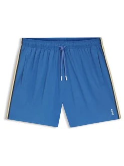 Bleu - BOSS Shorts de bain emblématique à rayure latérale Logo