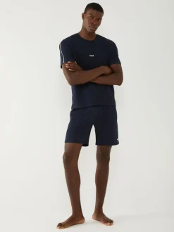 Bleu - BOSS Unique Logo Shorts