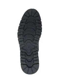 Bleu - Bottes Pavers à lacets avec poignets en tissu