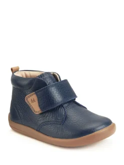 Bleu - Bottes Start Rite Totter en cuir à bande déchirée