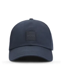 Bleu - Casquette BOSS écusson en sergé à logo