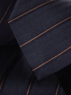 Bleu - Charles Tyrwhitt cravate rayée en soie