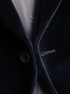 Bleu - Charles Tyrwhitt Veste Coupe ajustée en velours italien