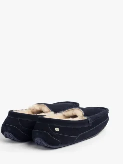 Bleu - Chaussons Just Sheepskin Harry homme en peau de mouton