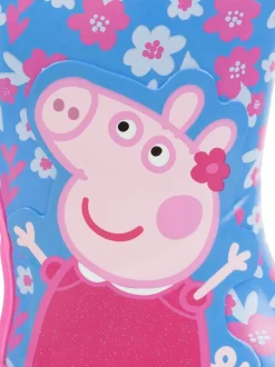 Bleu - Chaussures de pluie Vanilla Underground Peppa Pig pour enfants avec poignées