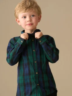 Bleu - Chemise Angel & Rocket Camden brossée avec Nœud papillon