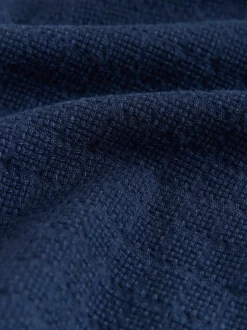 Bleu - Chemise Coupe classique texturée à manches longues gaufrée