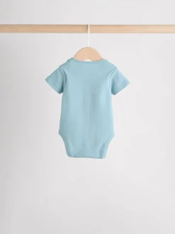 Bleu - Combinaison de nuit bébé, Body, Bonnet et Bavoirs bébé Ensemble 4 Pièces (0-12mois)