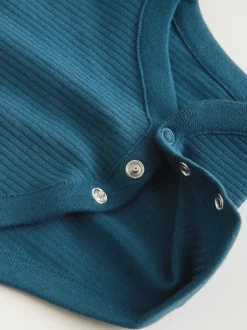 Bleu - Combinaisons pour bébés avec gilet 5 Pack