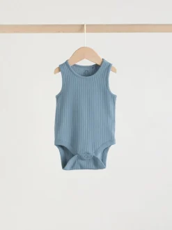 Bleu - Combinaisons pour bébés avec gilet 5 Pack