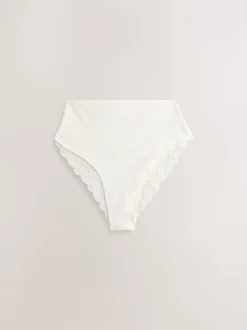 Bleu - Culotte en coton et dentelle 7 Pack