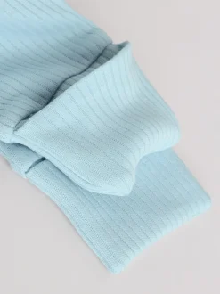 Bleu - Dors-bien bébé à fermeture éclair bidirectionnelle (0-2ans)