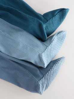 Bleu - Dors-bien bébé à fermeture éclair bidirectionnelle (0-2ans)