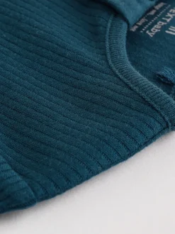 Bleu - Dors-bien bébé à fermeture éclair bidirectionnelle (0-2ans)