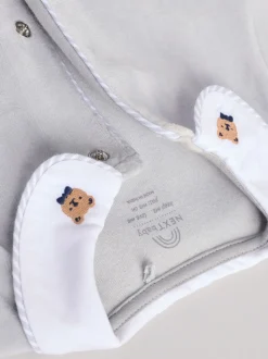 Bleu - Dors-bien texturé Baby Teddy Bear (0mois-3ans)