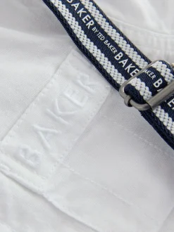 Bleu - Ensemble Baker by Ted Baker : Chemise, Pantalons et Bretelles