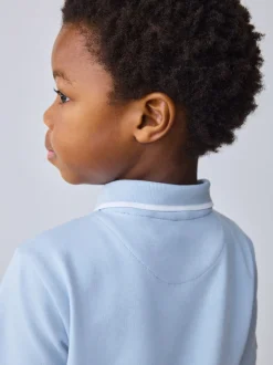 Bleu - Ensemble polo et short Baker By Ted Baker texturés