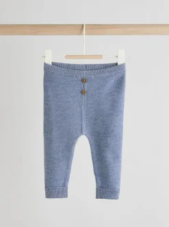 Bleu - Ensemble pull et legging en maille bébé (0 mois-2 ans)