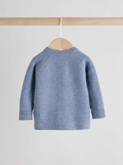 Bleu - Ensemble pull et legging en maille bébé (0 mois-2 ans)