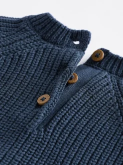 Bleu - Ensemble pull et legging en maille bébé (0 mois-2 ans)