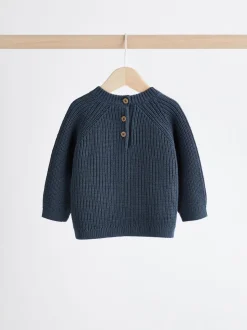Bleu - Ensemble pull et legging en maille bébé (0 mois-2 ans)