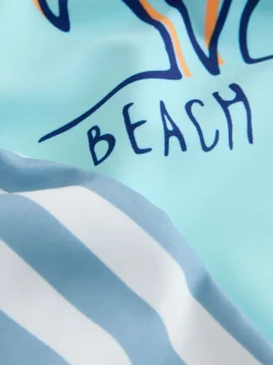 Bleu - Ensemble Sunsafe Rash Gilet et short de bain (3mois-7ans)