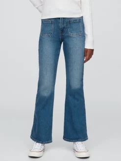 Bleu - Gap Jean évasé taille haute des années 70(5-13ans)