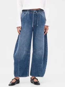 Bleu - Gap Jeansfer à cheval ultra-doux taille moyenne