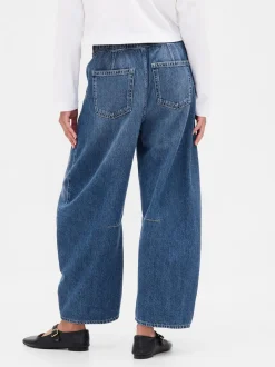 Bleu - Gap Jeansfer à cheval ultra-doux taille moyenne