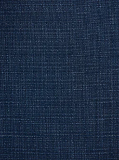 Bleu - Gilet de costume en laine Blend texturée