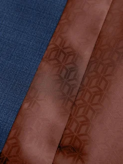 Bleu - Gilet de costume en laine Blend texturée