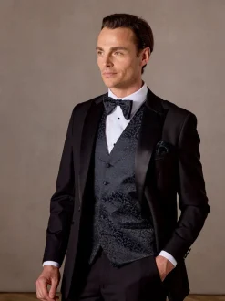 Bleu - Gilet Skopes Party Motif paisley