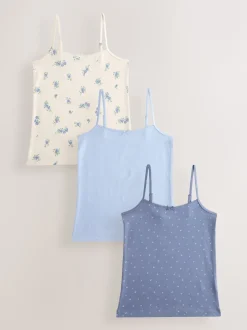 Bleu - Gilets cami imprimés à bretelles Lot de 3 (1.5-16ans)