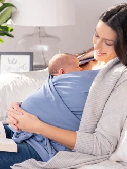 Bleu - Haut Seraphine Skin to Skin bébé sans manches