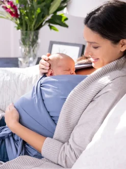 Bleu - Haut Seraphine Skin to Skin bébé sans manches