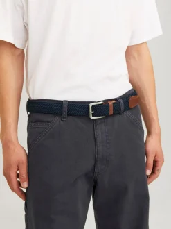 Bleu - JACK & JONES Ceinture tissée