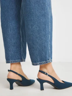 Bleu - JD Williams Chaussures à talons à bride arrière à bout pointu