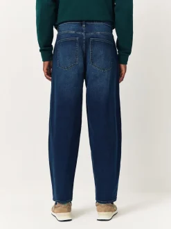 Bleu - Jean extensible classique coupe ballon