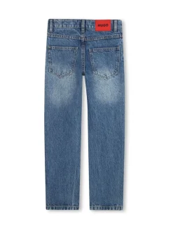 Bleu - Jean HUGO en jean droit